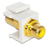 Embase Keystone RCA femelle RCA fem. jaune gold
