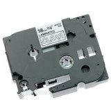 Ruban TZ laminé 18mm Blanc/Transparent