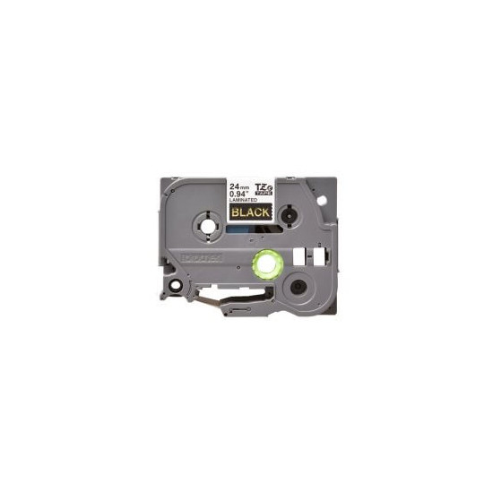 Ruban TZ laminé 24mm Gold/Noir