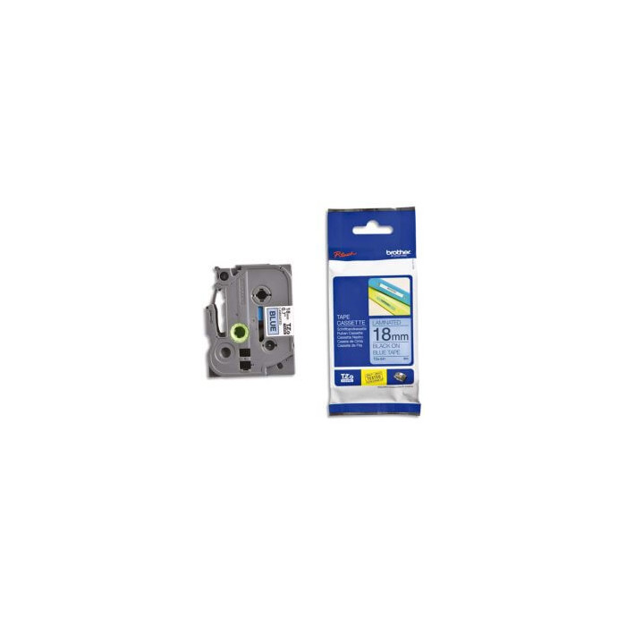 Ruban TZe541 Noir/ Bleu, Laminé, 8M