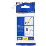Ruban TZ flexible 6mm Noir/Blanc
