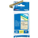 Ruban laminé Noir/Motifs Or 12mm