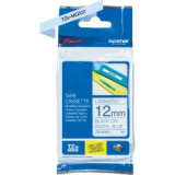 Ruban laminé Noir/Bleu Pastel 12mm