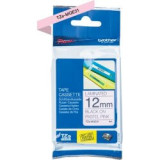 Ruban laminé Noir/Rose Pastel 12mm