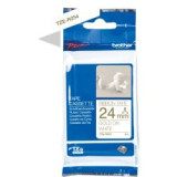 Ruban TZER254 24mm or / blanc tissu non adhésif