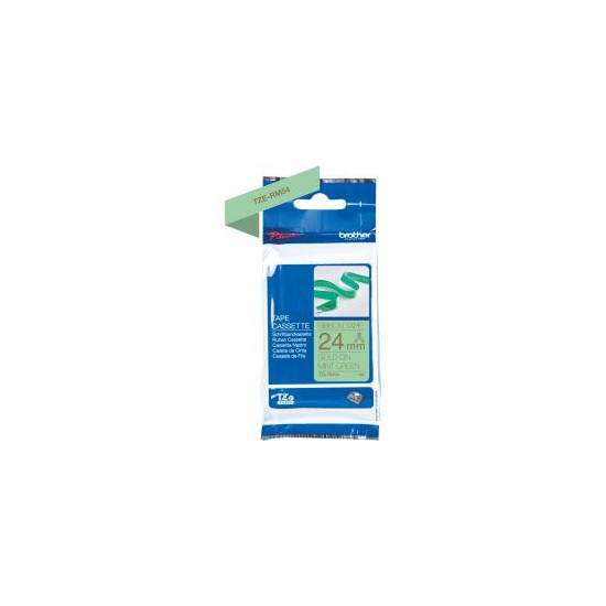 Ruban TZERM54 24mm or / vert tissu non adhésif