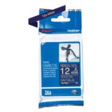 Ruban TZER tissus Or sur Bleu Nuit 12mm (4m)