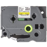 Ruban TZe-SL651 24mm Noir / Jaune Auto-Laminé