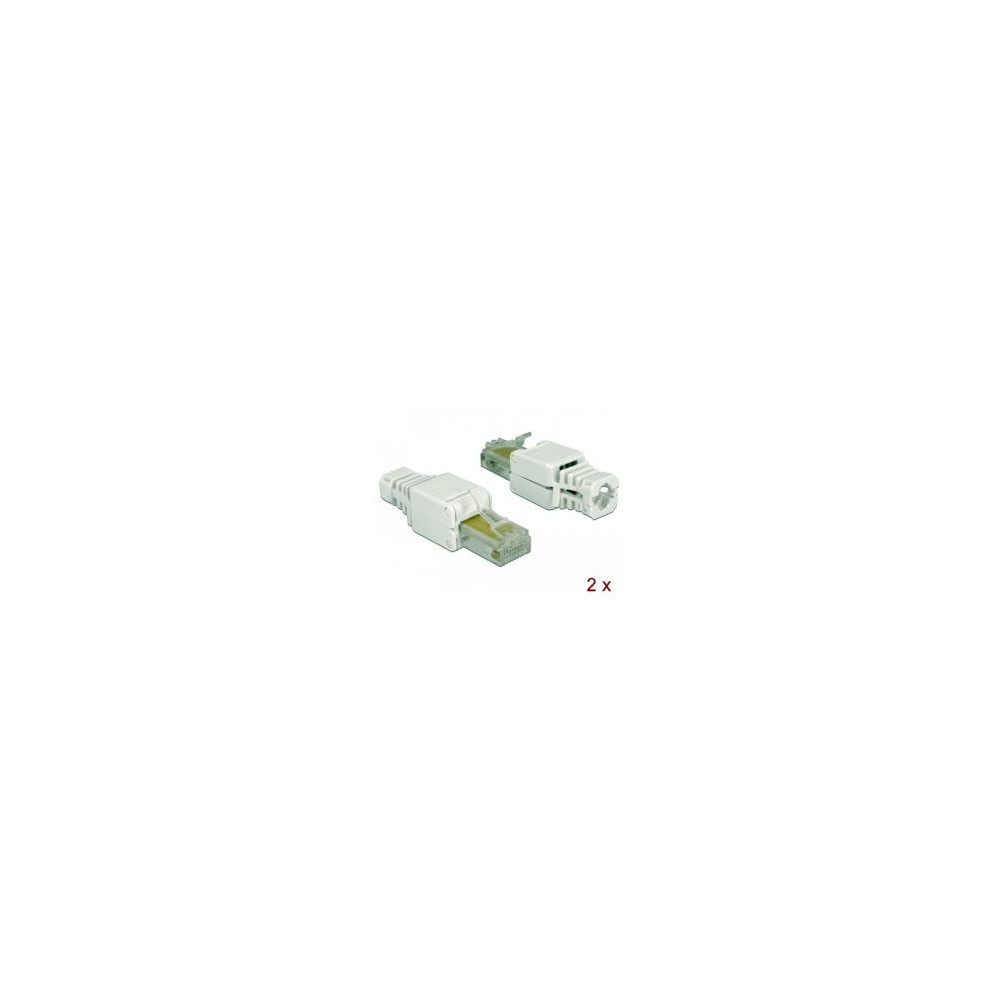 Connecteur réseau RJ45 Cat 5e UTP Toolfree (x2)
