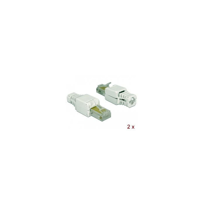 Connecteur réseau RJ45 Cat 5e UTP Toolfree (x2)