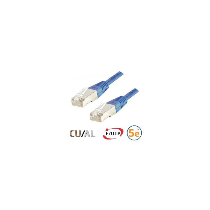 Cordon RJ45 Cat 5e F/UTP Classic 1m bleu