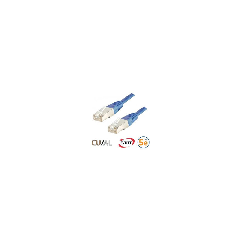 Cordon RJ45 Cat 5e F/UTP Classic 10m bleu