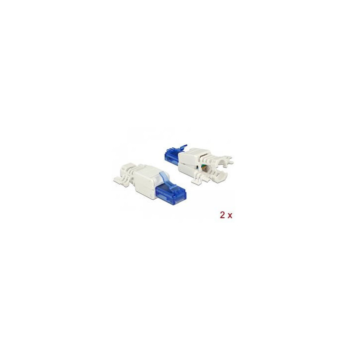Connecteur réseau RJ45 Cat 6a UTP Toolfree (x2)