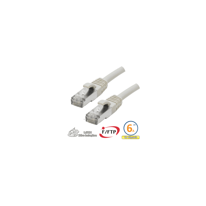Cordon RJ45 Cat 6a F/FTP Primacy LSZH 20m beige