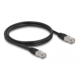 Cordon RJ45 Cat 6a outdoor LSZH S/FTP 1m noir