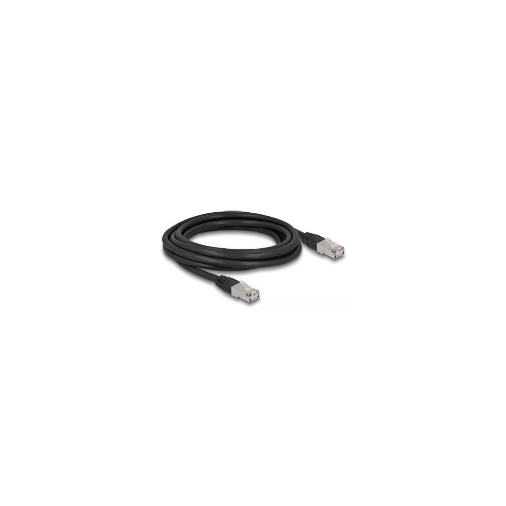 Cordon RJ45 Cat 6a outdoor LSZH S/FTP 3m noir