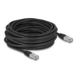 Cordon RJ45 Cat 6a outdoor LSZH S/FTP 10m noir