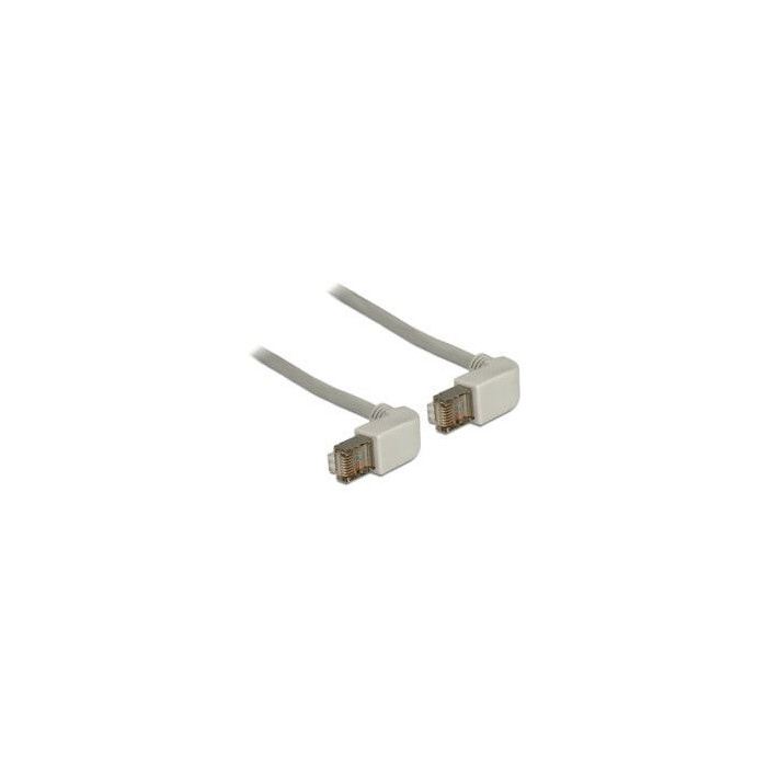 Cordon RJ45 Cat 5e S/FTP coudé / coudé 1m beige