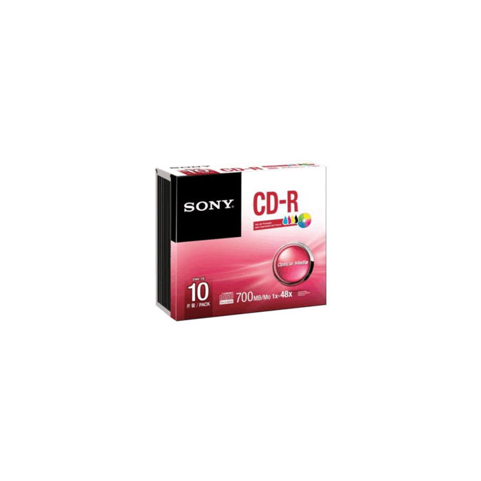 Pack de 10 CD-R 48X 700Mb boitier slim