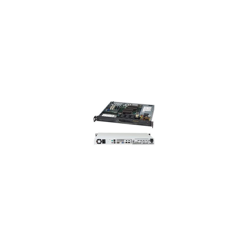 Chassis supermicro 1U CSE-512F-600 W