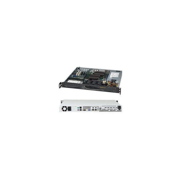 Chassis supermicro 1U CSE-512F-600 W