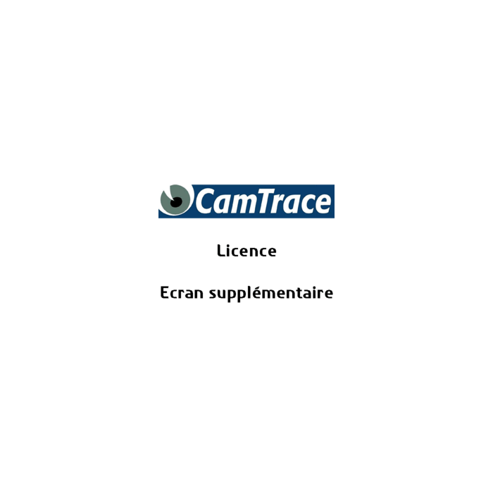 Licence Camtrace 1 écran
