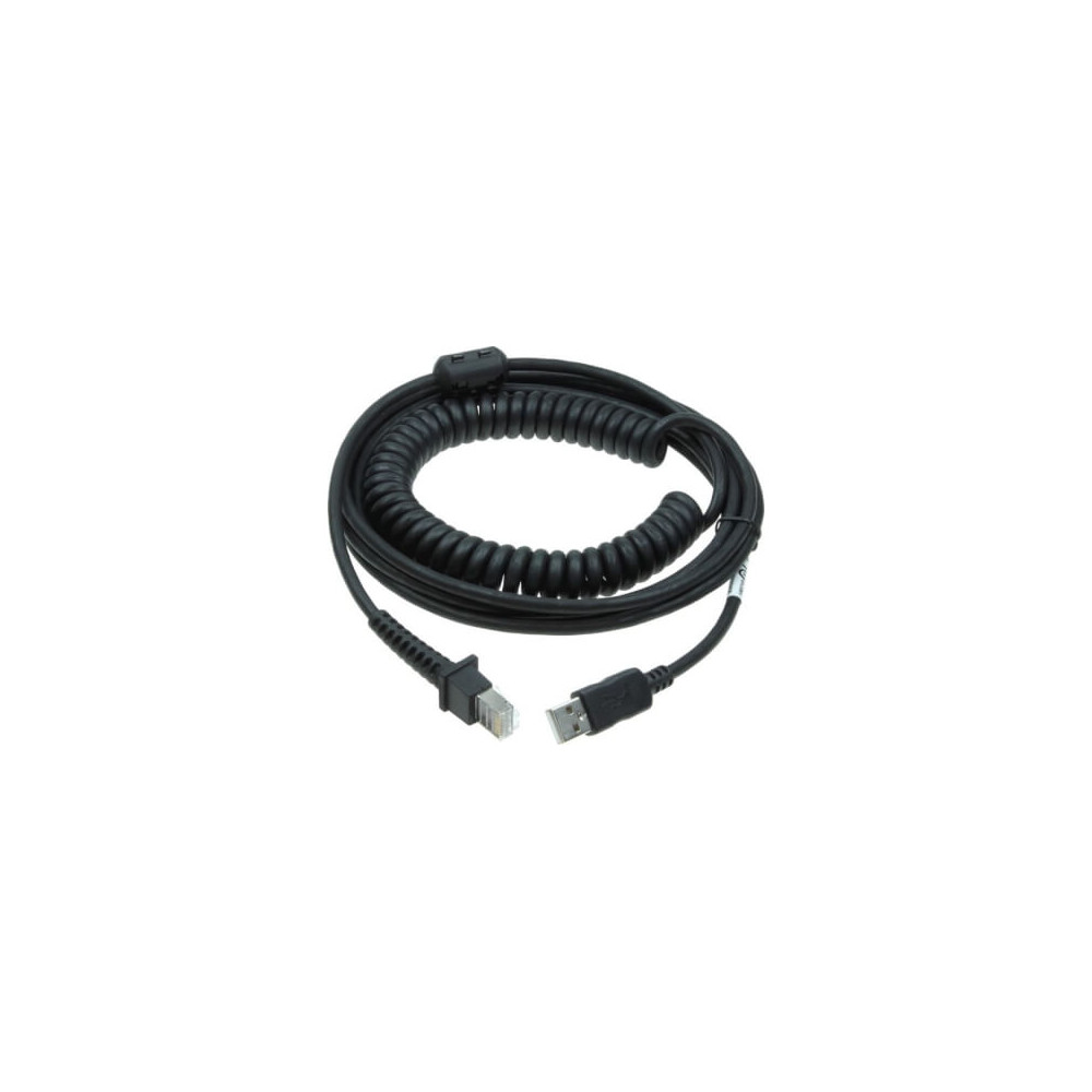 Cordon avec spirale 5m noir USB Datalogic