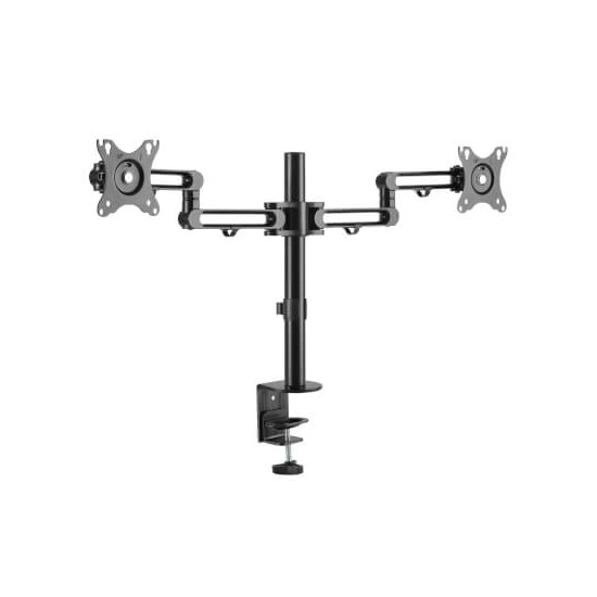 Support bureau bras flexi. pour 2 écrans 13 à 27''