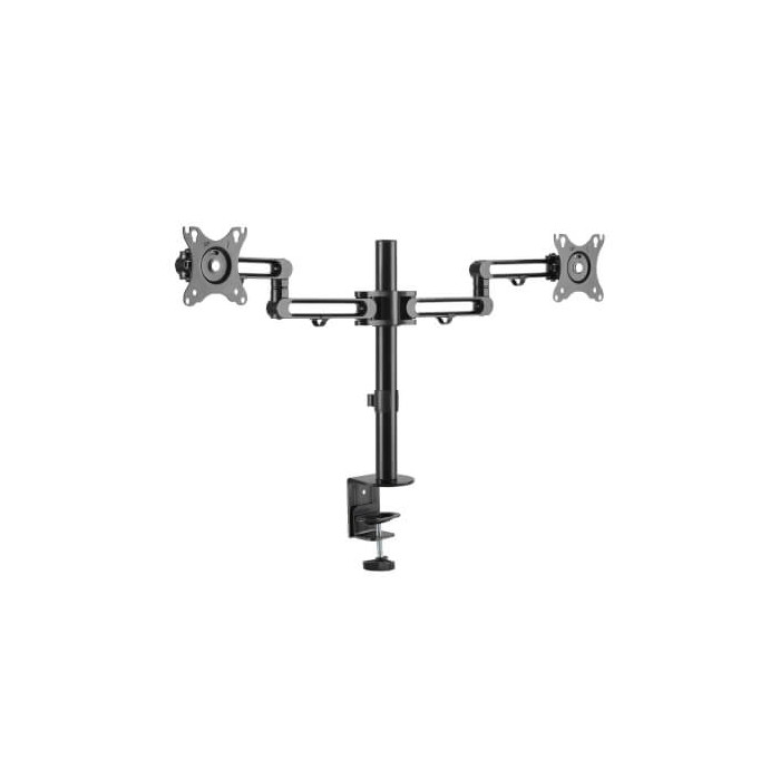 Support bureau bras flexi. pour 2 écrans 13 à 27''