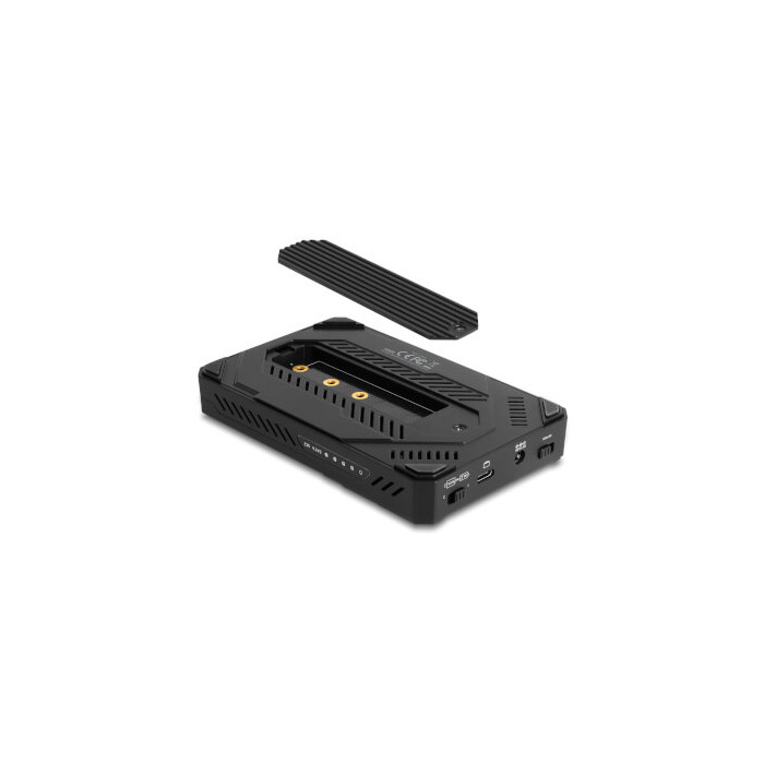 Boîter externe USB C M.2 SSD + 2"1/2 SSD/HD