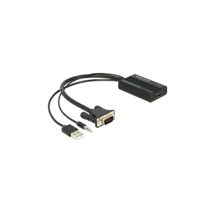 Adaptateur VGA M + audio vers HDMI (alim usb)