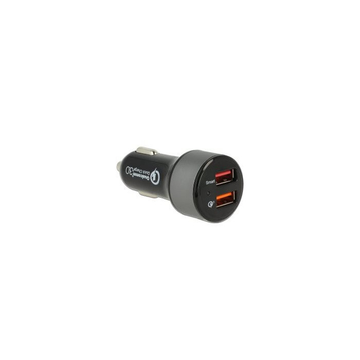 Chargeur USB allume cigare 2 ports dont un QC 3.0