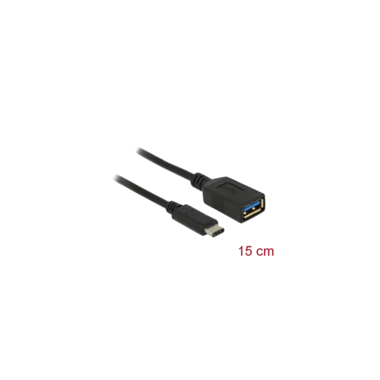 Adaptateur 15cm USB 3.1 A Femelle C Mâle