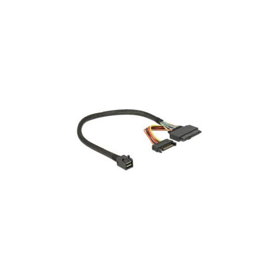 Câble SFF-8643 M - U.2 SFF-8639 F + sata 30cm