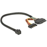 Câble SFF-8643 M - U.2 SFF-8639 F + sata 30cm