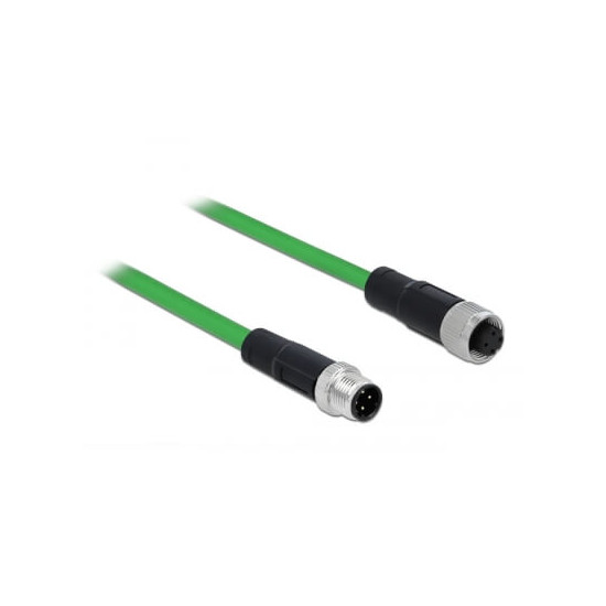 Cordon réseau M12 M/F 4 contactscCodage D 5m