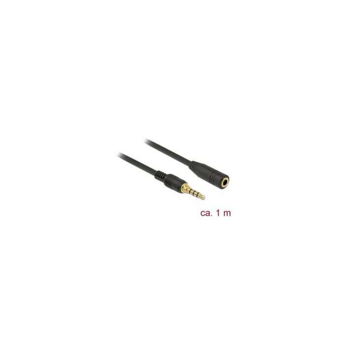 Câble audio jack 3.5mm M/F 1m 4 points