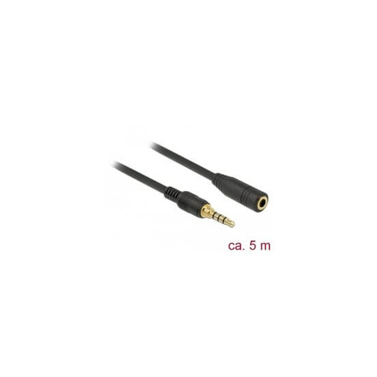 Câble audio jack 3.5mm M/F 5m 4 points