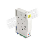 Adaptateur fibre rail Din 2xLC/APC Duplex Monomode