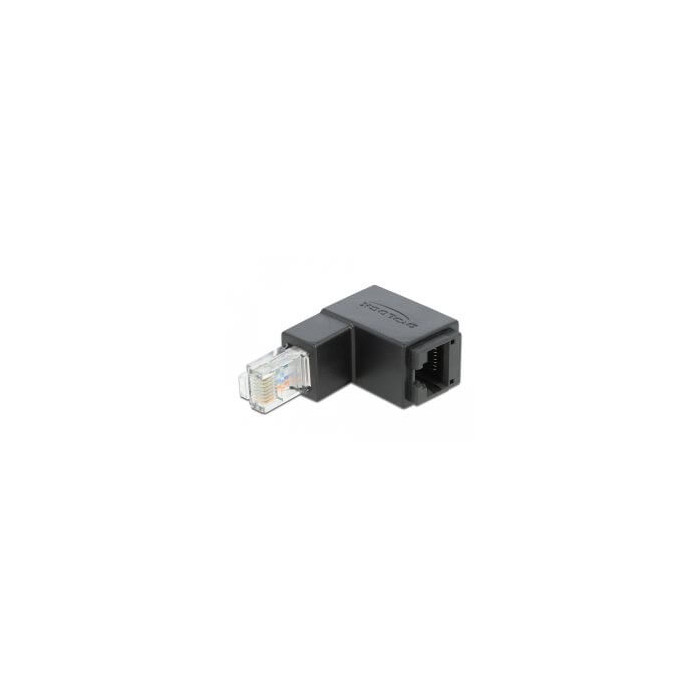 Adapt RJ45 mâle coudé bas RJ45 femelle cat6 UTP