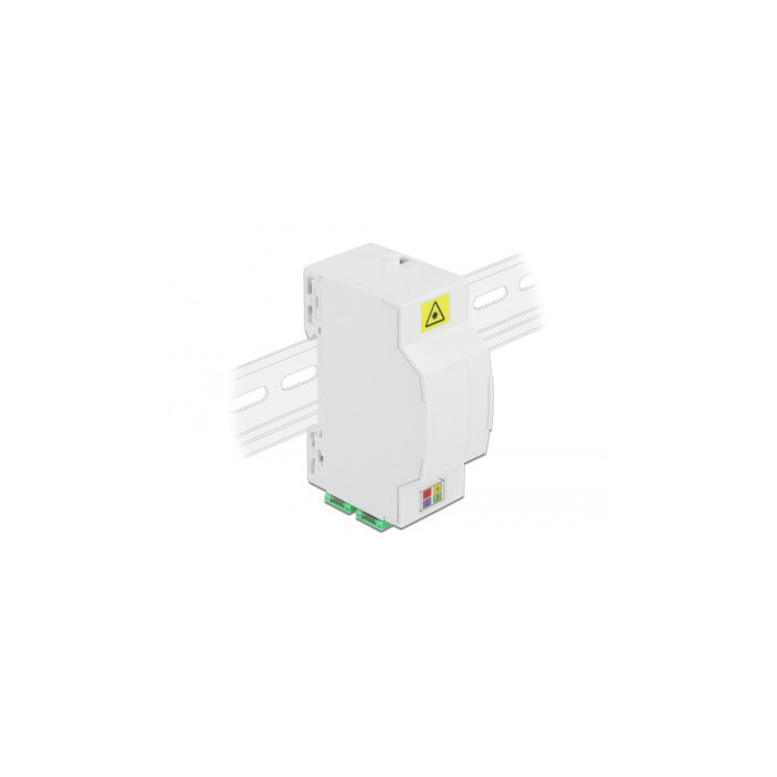 Adaptateur fibre rail Din 4xSC/APC Simplex Mono.