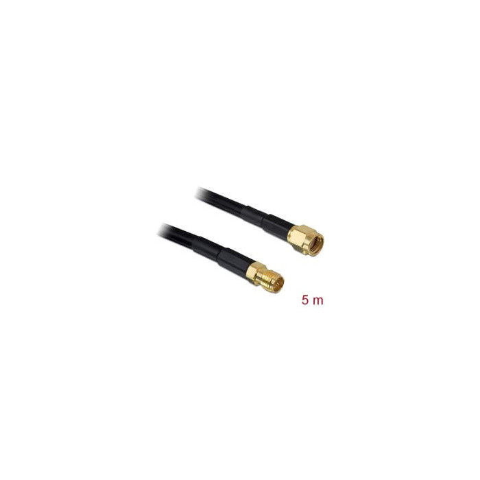 Câble antenne RP-SMA M RP-SMA F 5m low loss