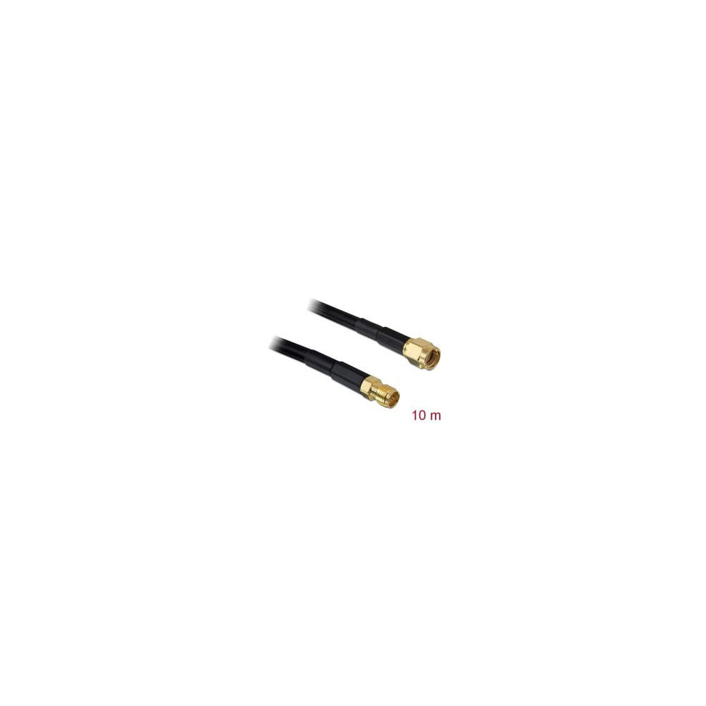 Câble antenne RP-SMA M RP-SMA F 10m low loss