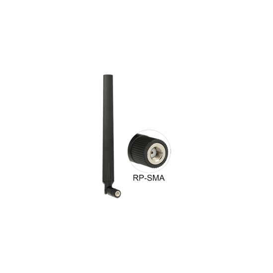 Antenne omni. 2.4Ghz 4dBi / 5Ghz 7dBi RP-SMA 360°