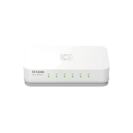 Switch 5 Ports 10/100 Mbps Boîtier en Plastique