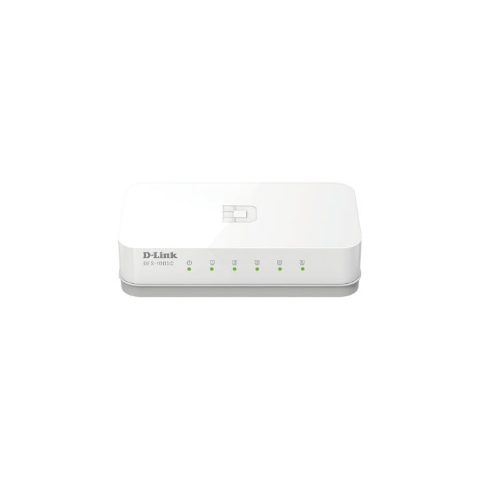 Switch 5 Ports 10/100 Mbps Boîtier en Plastique
