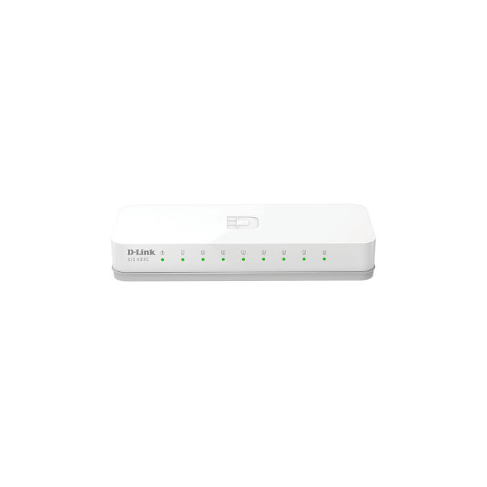 Switch 8 Ports 10/100 Mbps Boîtier en Plastique