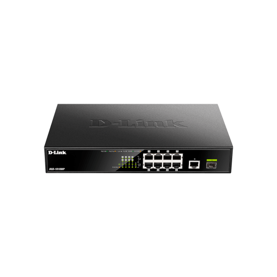 8 ports Giga PoEaf/at (125W) + 1 port Giga & 1 SFP