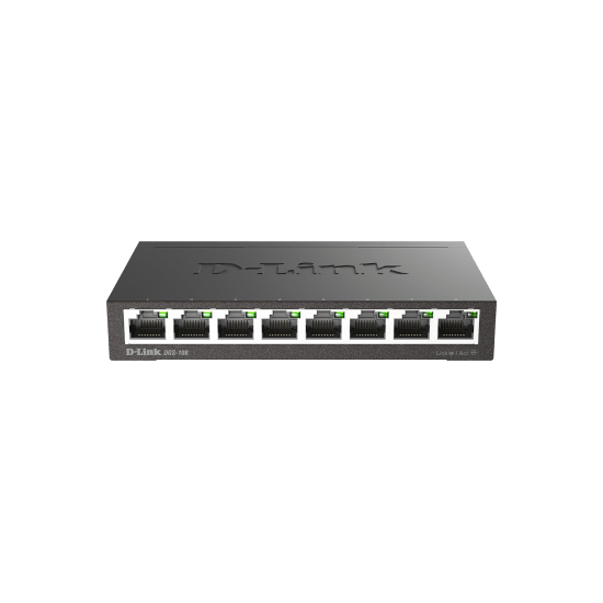 Switch Desktop 8 Ports Giga Boîtier+Connect. Métal