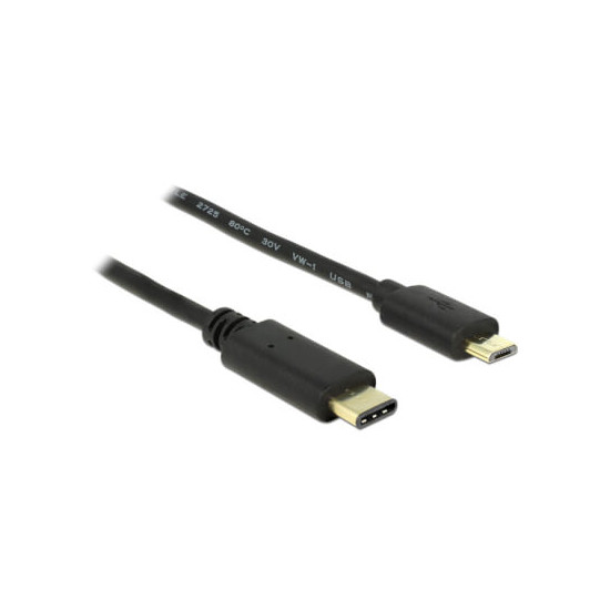 Câble USB 2.0 A Type C Mâle /Micro USB B Mâle 2m